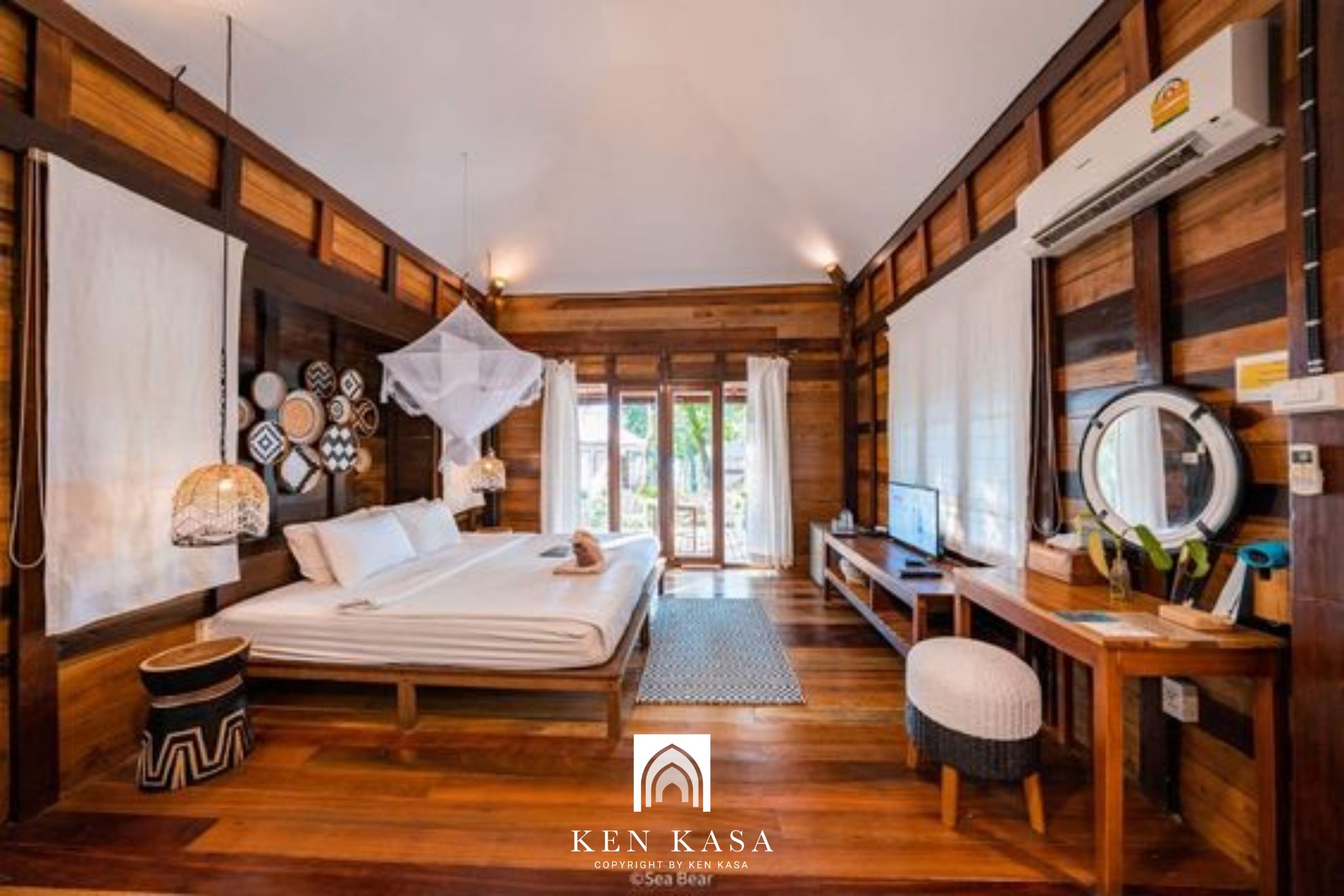 mẫu thiết kế phòng homestay đẹp kiểu dân tộc